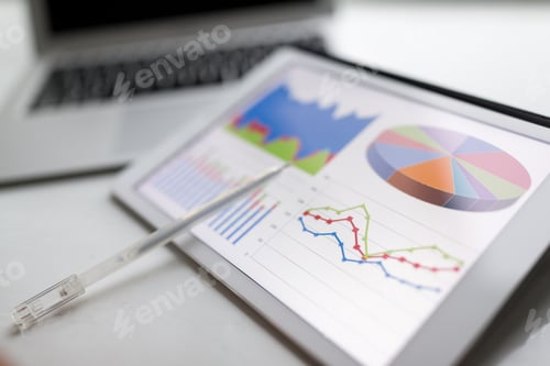 Preview: Digital tablet computer to show the chart
