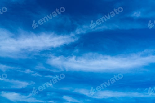 Preview: Beautiful dark blue sky and white clouds abstract background. Cloudscape background. Nature weather.