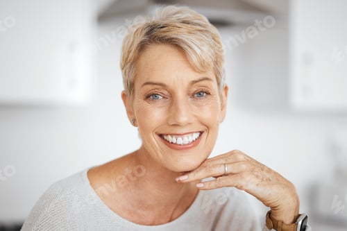 Preview: What you put inside shows on the outside. Shot of a mature woman relaxing in her home.