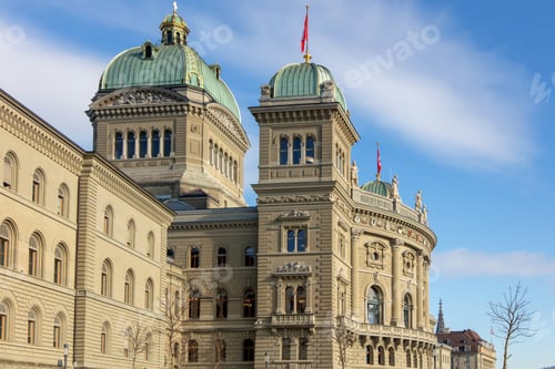 Preview: Switzerland, Bern. Federal Palace, Swiss government and parliament building