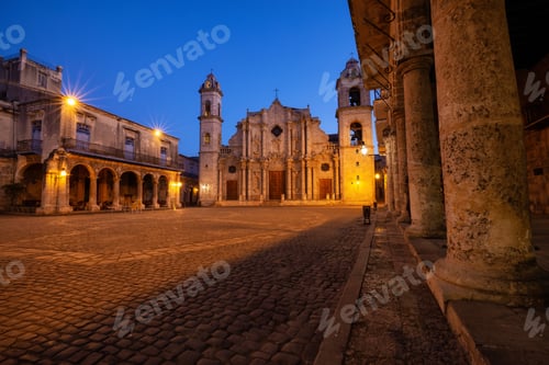Preview: The Cathedral of the Virgin Mary the Cathedral Plaza in Havana, Capital of Cuba