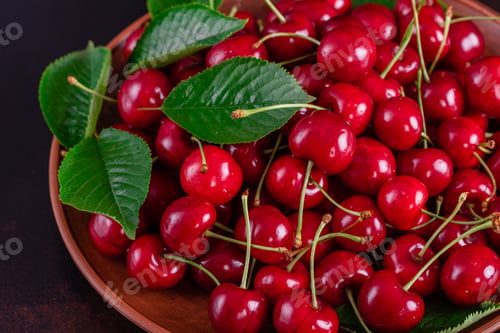 Preview: Fresh delicious cherries of fresh harvest