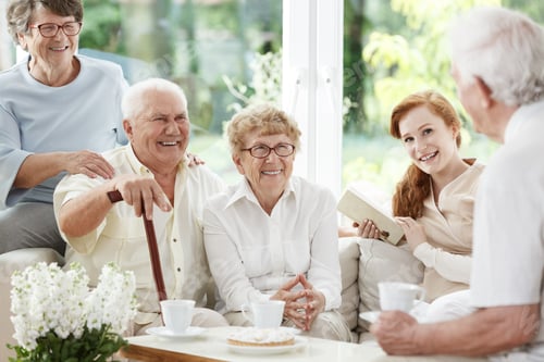 Preview: Senior people spends time together