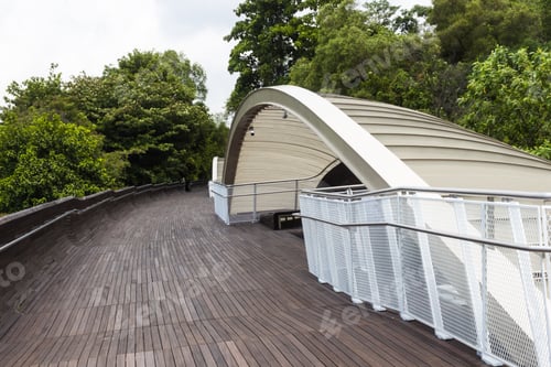 Preview: modern wooden bridge