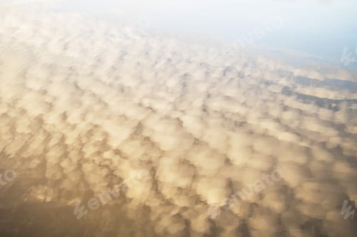 Preview: Reflection sky with clouds in the lake water. Summertime.