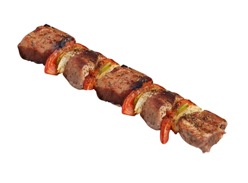 Preview: Grilled Meat Skewer With Peppers and Onions