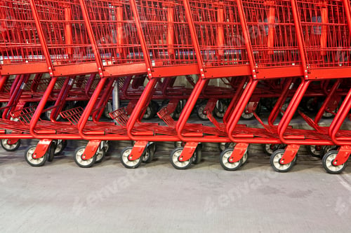 Preview: Red Grocery Carts