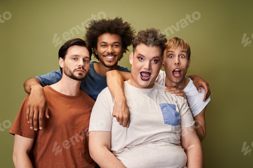 Preview: Celebrating diversity and joy within the LGBTQ community among friends in a cozy indoor setting