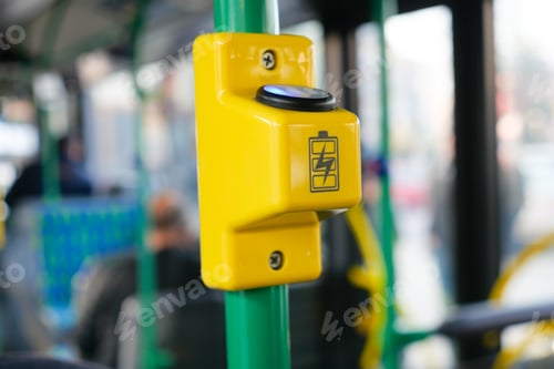 Preview: Mobile phone charger with usb in public transport
