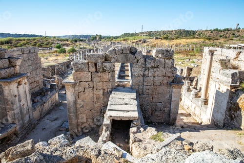 Preview: Nymphaeum of Perge. Ruins of ancient Pamphylian city located in Antalya Province, Turkey.