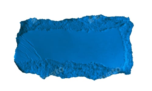 Preview: blue pieces of sheet of paper on white isolated background
