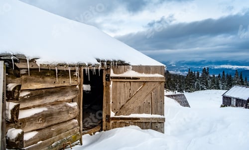 Preview: Shepherds house high on snowy mountain