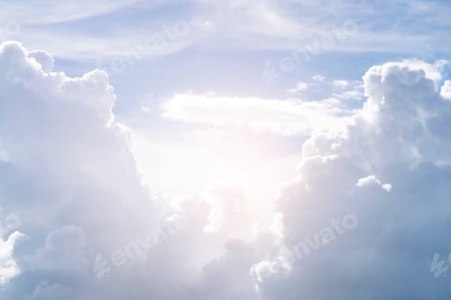 Preview: Sky white clouds background
