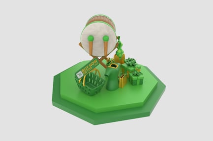 Preview: Eid Shopping 3D Illustration