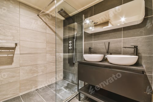 Preview: Sinks and shower cabin