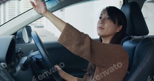 Preview: Woman prepare for drive the car