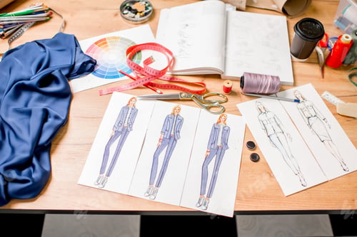 Preview: Fashion drawings with tailoring tools