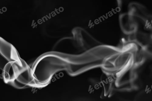 Preview: smoke overlay real smoking isolated effect background