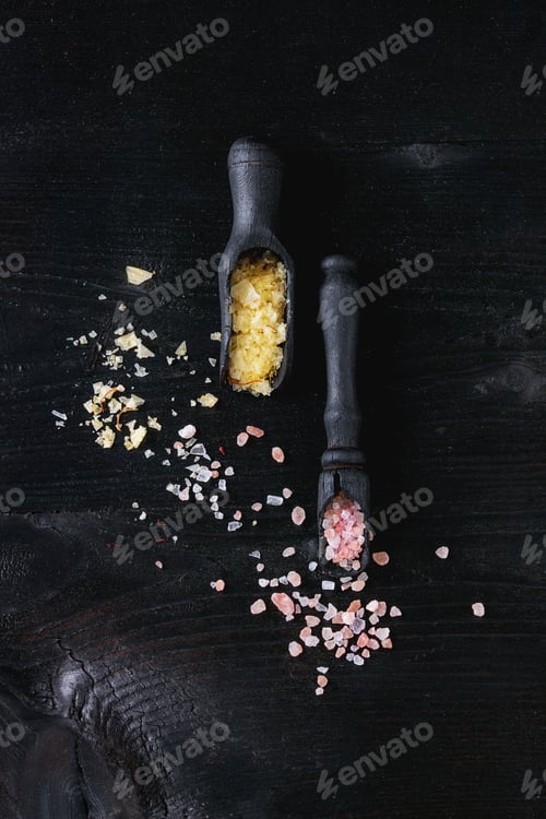 Preview: Variety of colorful salt