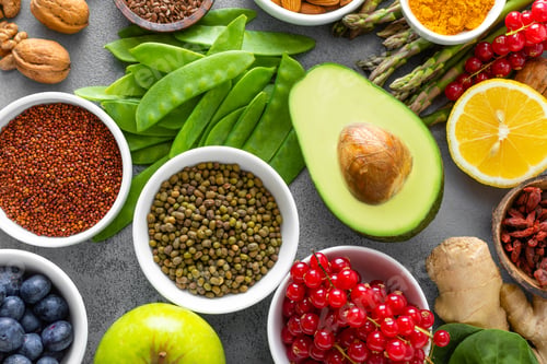 Preview: Healthy food background