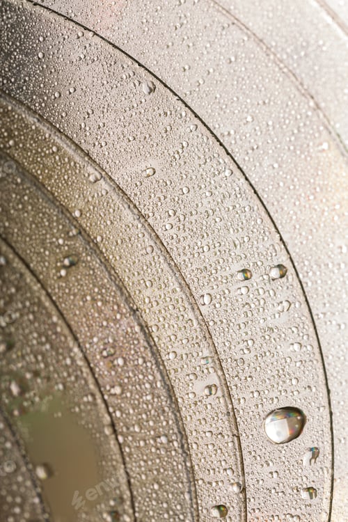 Preview: Colorful, Rainbow, Abstract Background. Water Drops. Condensate. Texture Of Glass. Parallel Lines