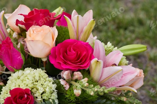Preview: Bunch of fresh Blossom flowers at the Garden