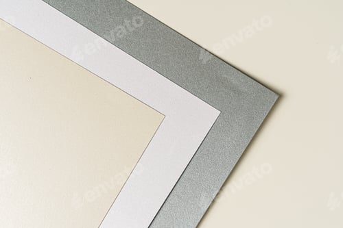 Preview: Paper samples for business and arts close up