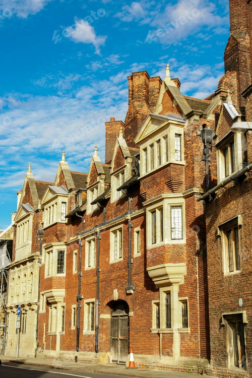 Preview: Historic Red Brick Collegiate Buildings in Cambridge, England