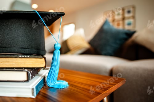 Preview: Graduation cap on Books step.