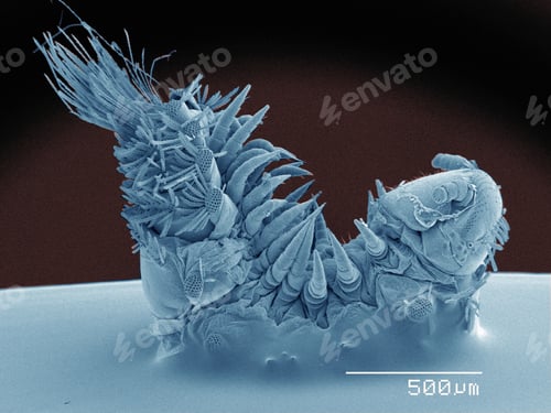 Preview: Coloured SEM of millipede