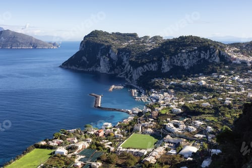 Preview: Touristic Town on Capri Island in Bay of Naples, Italy.