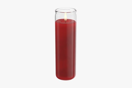 Preview: Red Glass Voodoo Candle