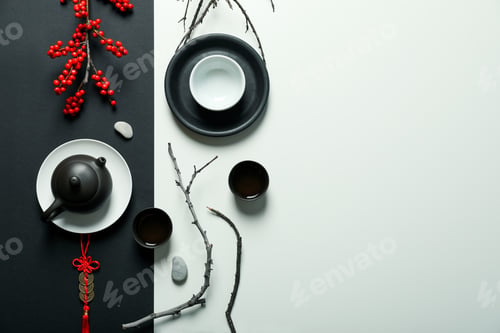 Preview: Concept of tea, asian tea, space for text