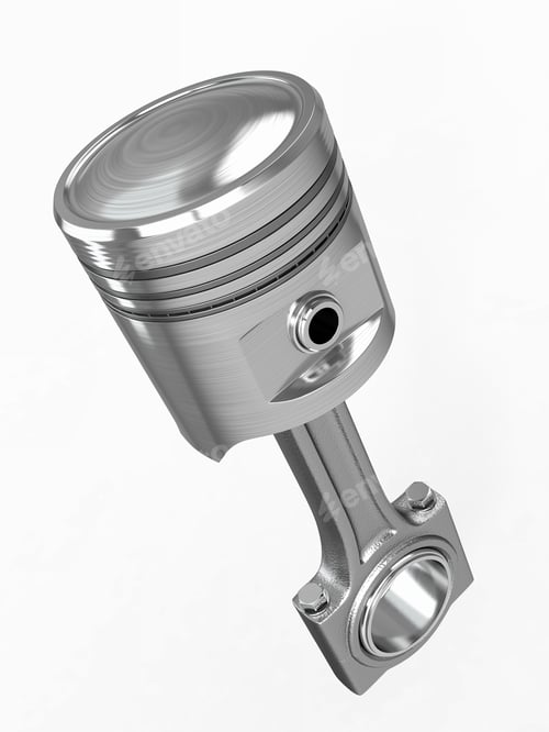 Preview: Piston and conrod. 3d