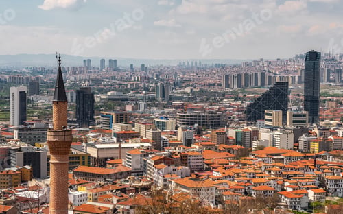 Preview: Cityscape from the walls of Ankara castle