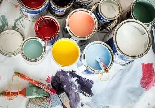 Preview: Closeup of house painting renovation