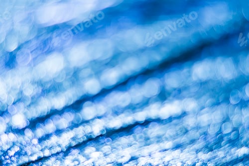 Preview: Blue bokeh. Abstract background. Defocused lights.
