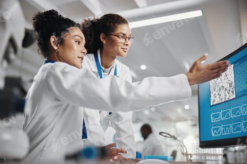 Preview: Teamwork, technology and analysis in laboratory for science, innovation or experiment. Collaboratio