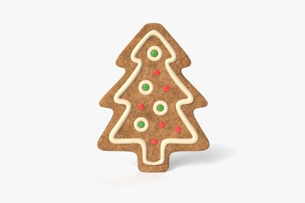 Preview: Tree Shaped Gingerbread Cookie