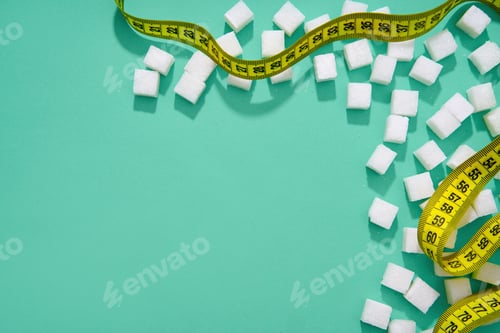 Preview: Sugar cubes and measuring tape