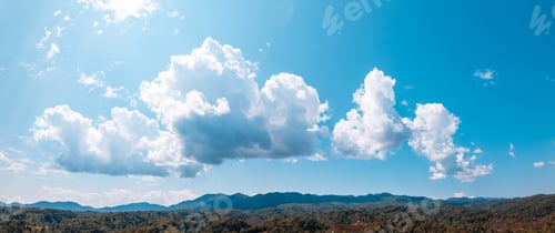 Preview: bright sky summer mountains