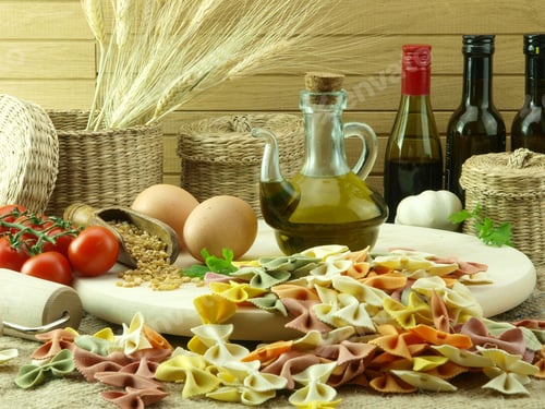 Preview: Colorful farfale pasta