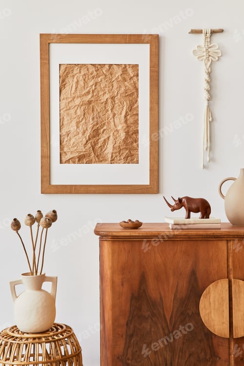Preview: Minimalist composition of living room