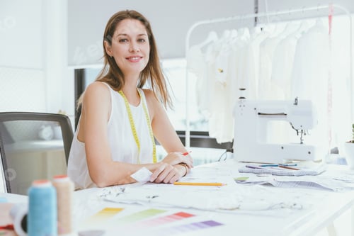 Preview: Portrait Tailor Dressmaker Professional Fashion Clothes Designer