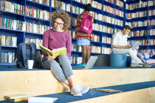 Preview: College student studying