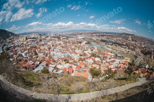 Preview: Panoramic View Of Old Tbilisi, Top View.Tiflis Is The Capital And Largest City Of Georgia, Lying On