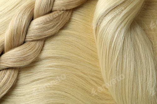 Preview: Light female hair on whole background, close up