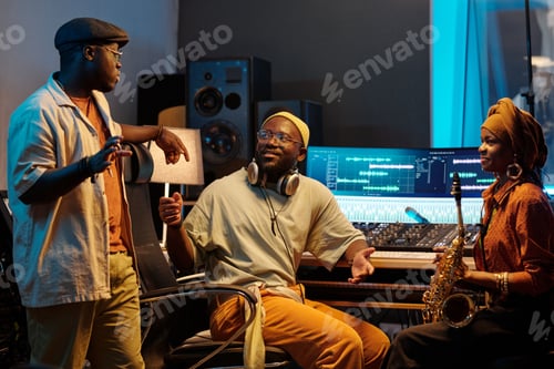 Preview: Collaborating in Music Studio with Audio Equipment