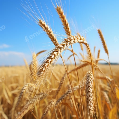 Preview: Tall wheat in field - AI generated