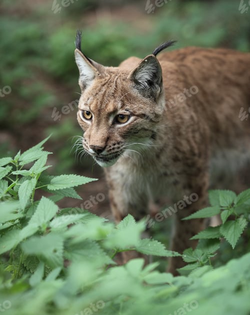 Preview: Close-up portrait of an Eurasian Lynx (Lynx lynx)